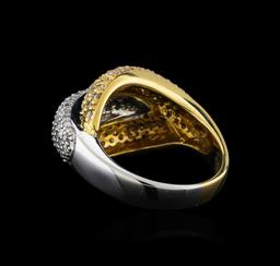 1.30 ctw Diamond Ring - 14KT White and Yellow Gold
