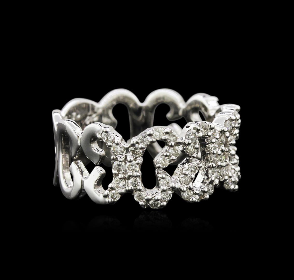 0.70 ctw Diamond Ring - 18KT White Gold