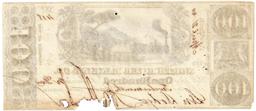 1850 $100 North River Banking Co, NY Obsolete Note