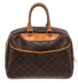 Louis Vuitton Monogram Canvas Leather Deauville Doctor Bag