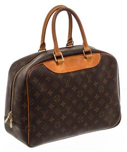 Louis Vuitton Monogram Canvas Leather Deauville Doctor Bag