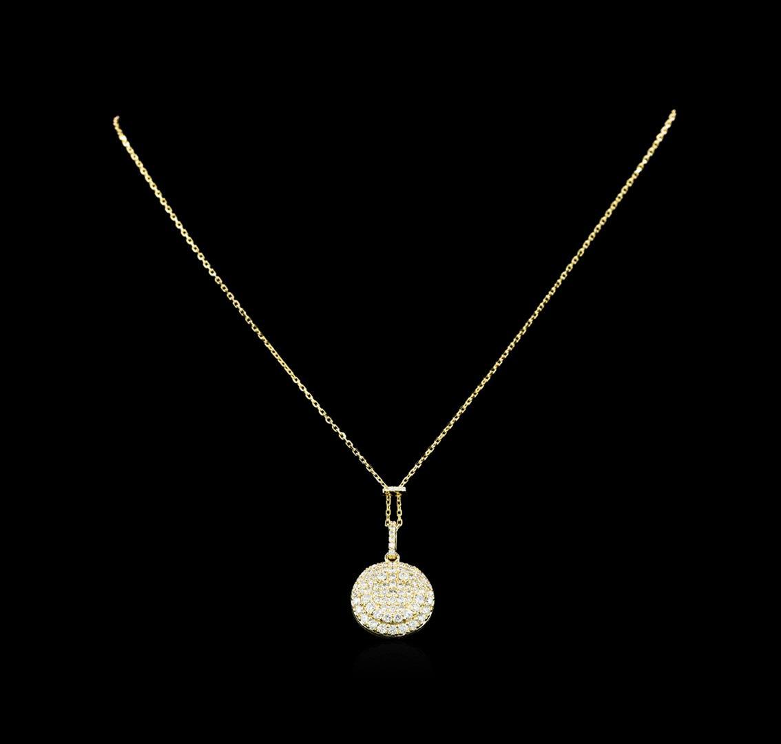 1.25 ctw Diamond Necklace - 14KT Yellow Gold