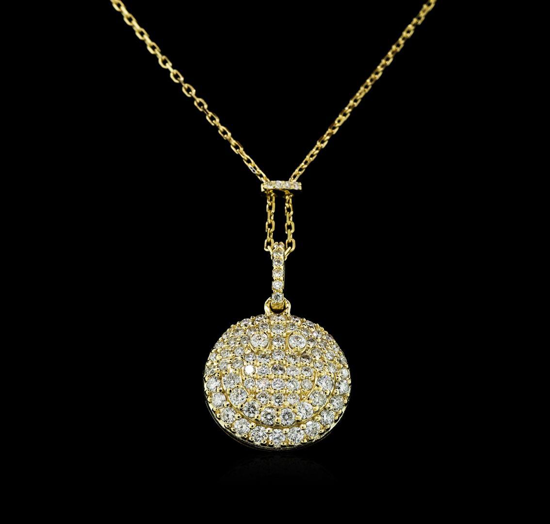 1.25 ctw Diamond Necklace - 14KT Yellow Gold