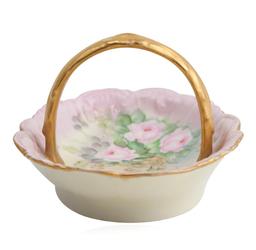 Limoges Small Porcelain Basket