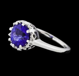 2.30 ctw Tanzanite Ring - Platinum