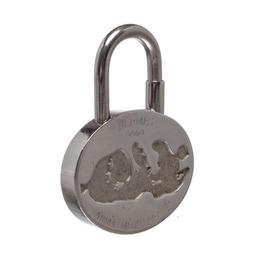 Hermes Silver Palladium Lock Charm