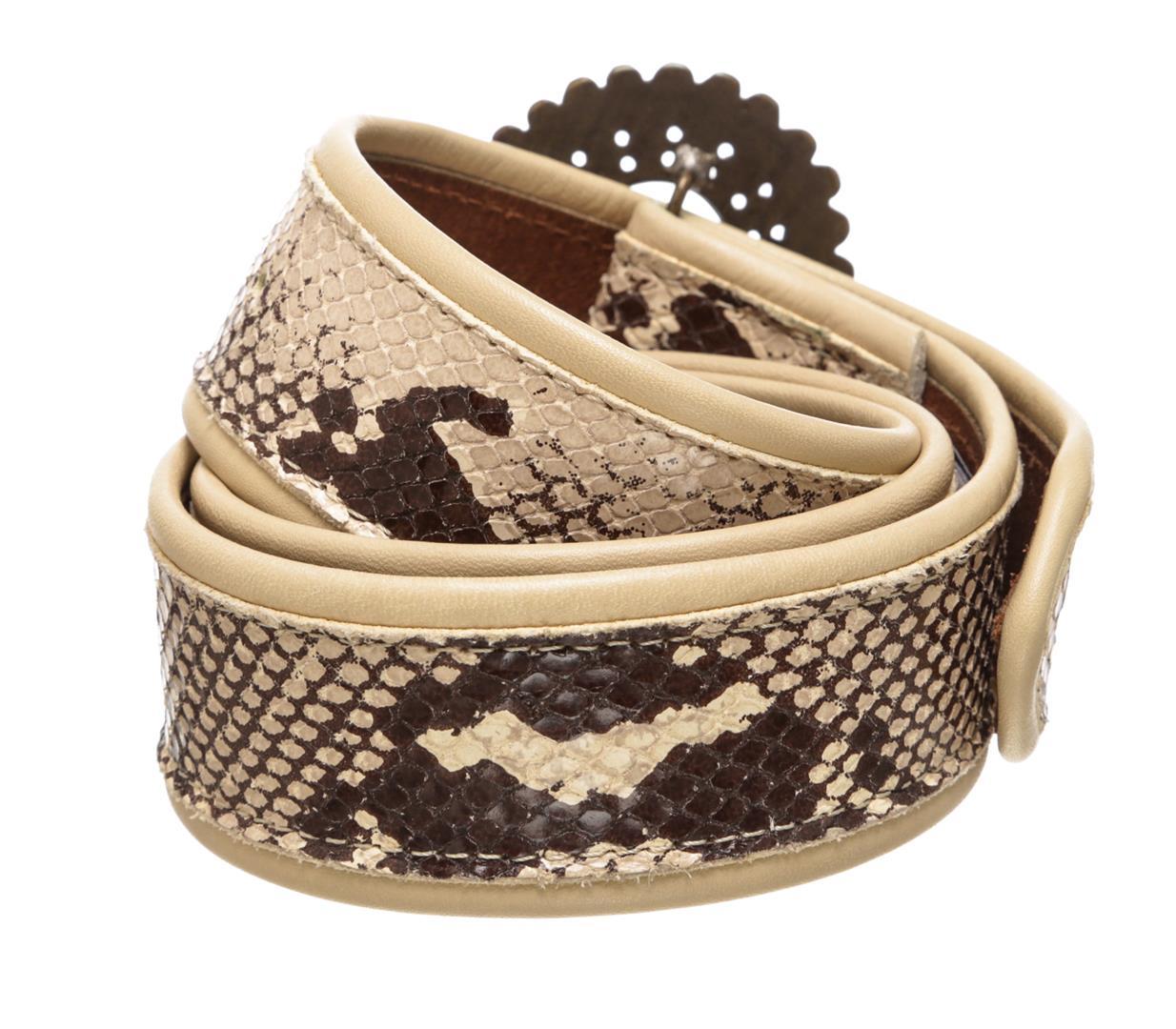 Dolce & Gabbana Snake Print Jewel Buckle Belt