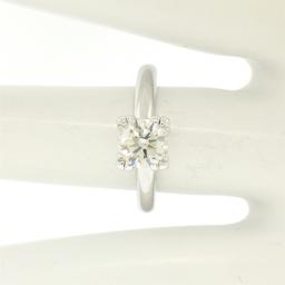 14k White Gold 0.83 ctw I VVS2 Round Brilliant Cut Diamond Solitaire Ring