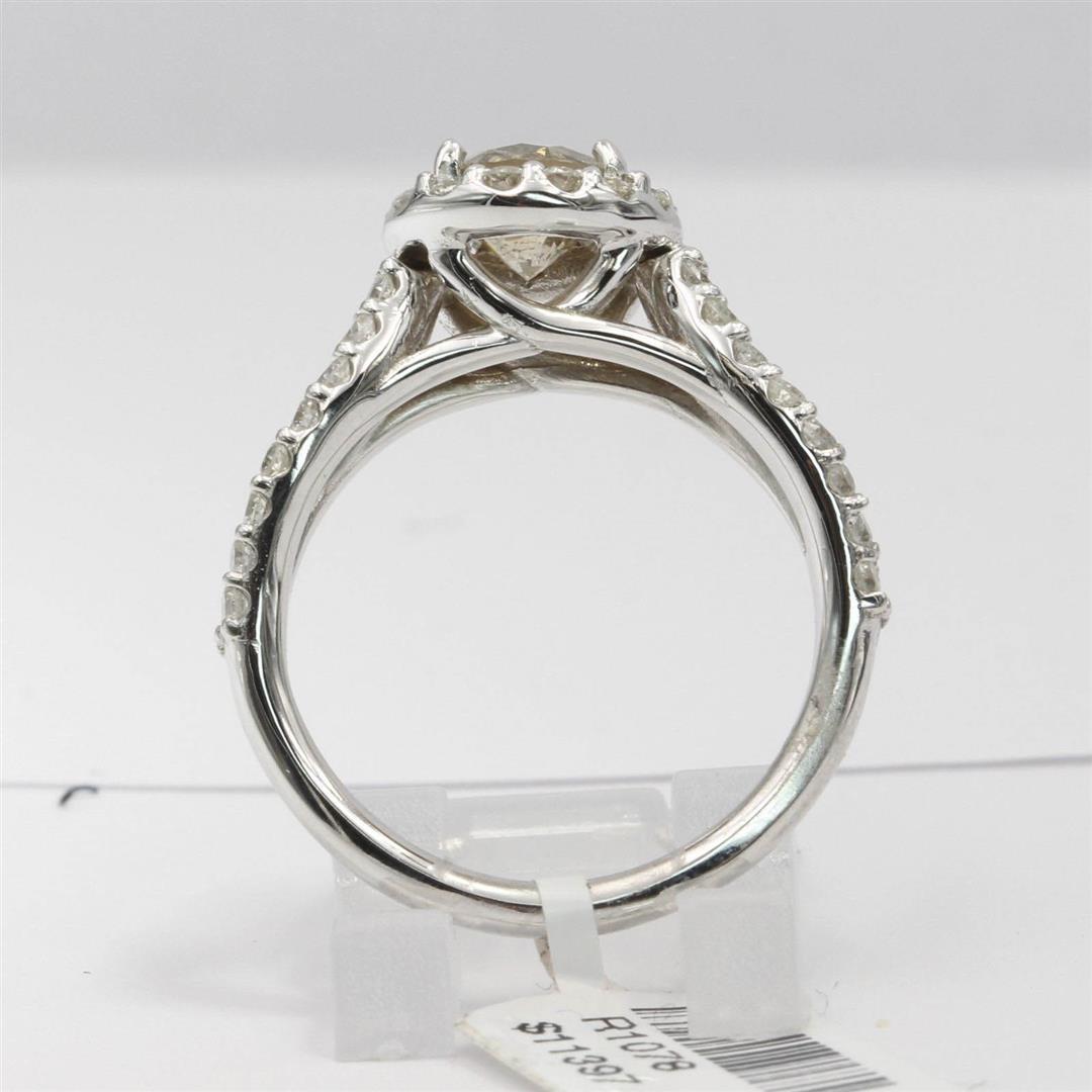 2.03 ctw Diamond Ring - 14KT White Gold