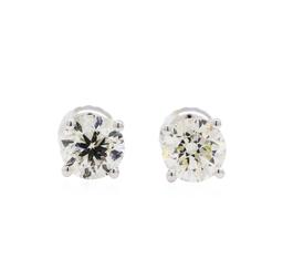 14KT White Gold 1.20 ctw Diamond Earrings