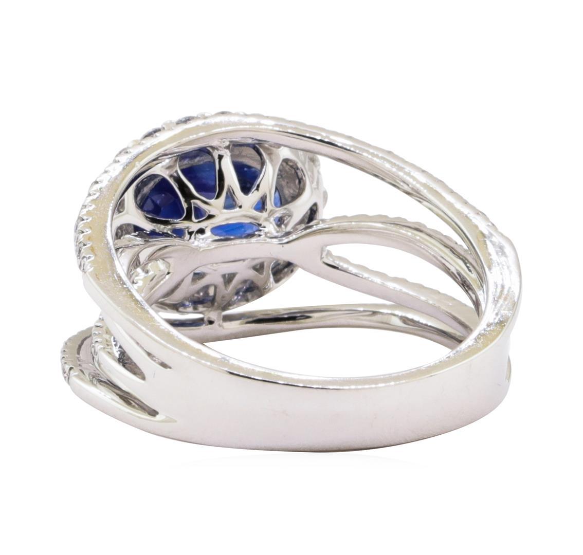 3.23 ctw Sapphire and Diamond Ring - Platinum