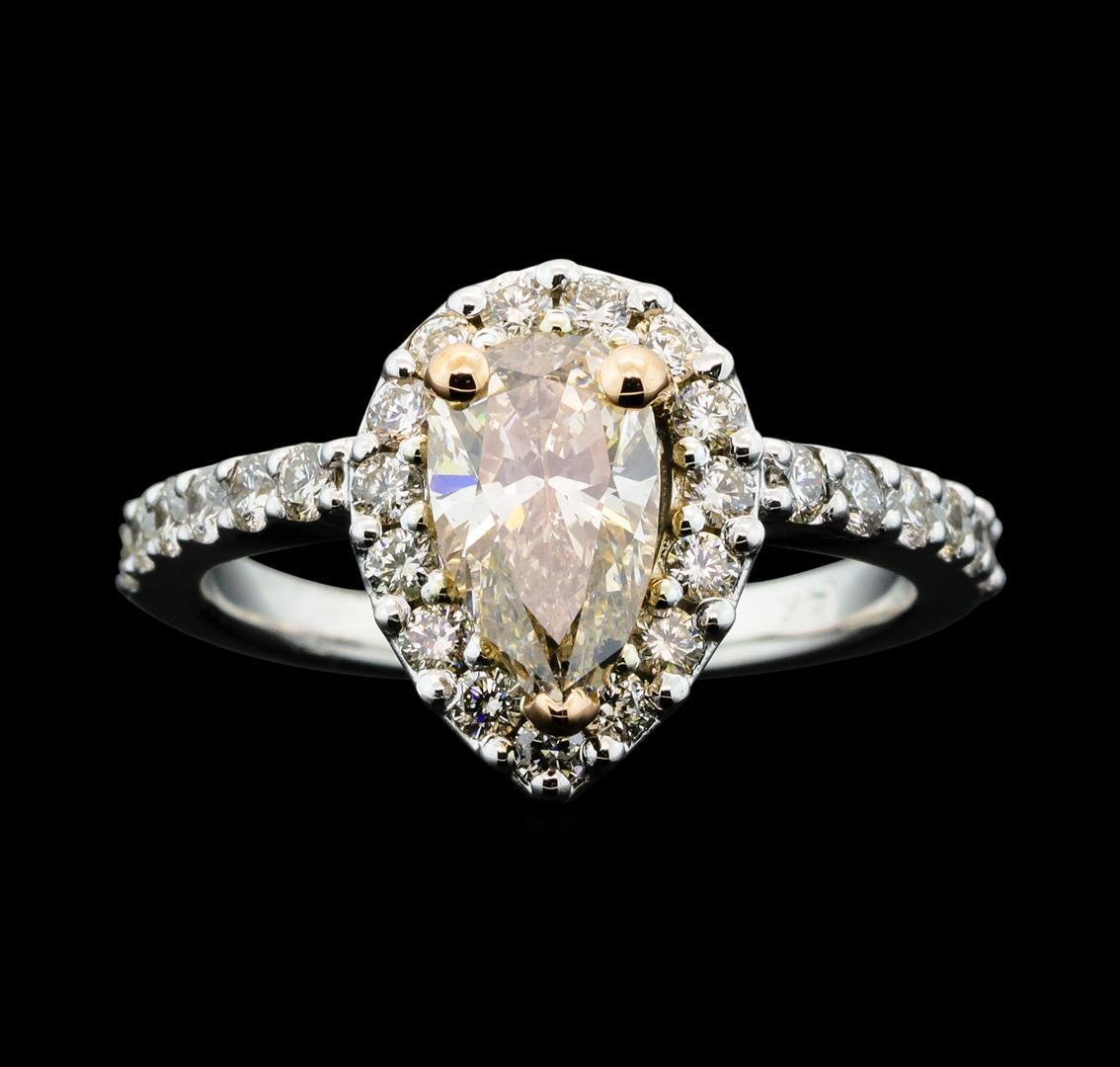 1.71 ctw Diamond Ring - 14KT Rose And White Gold