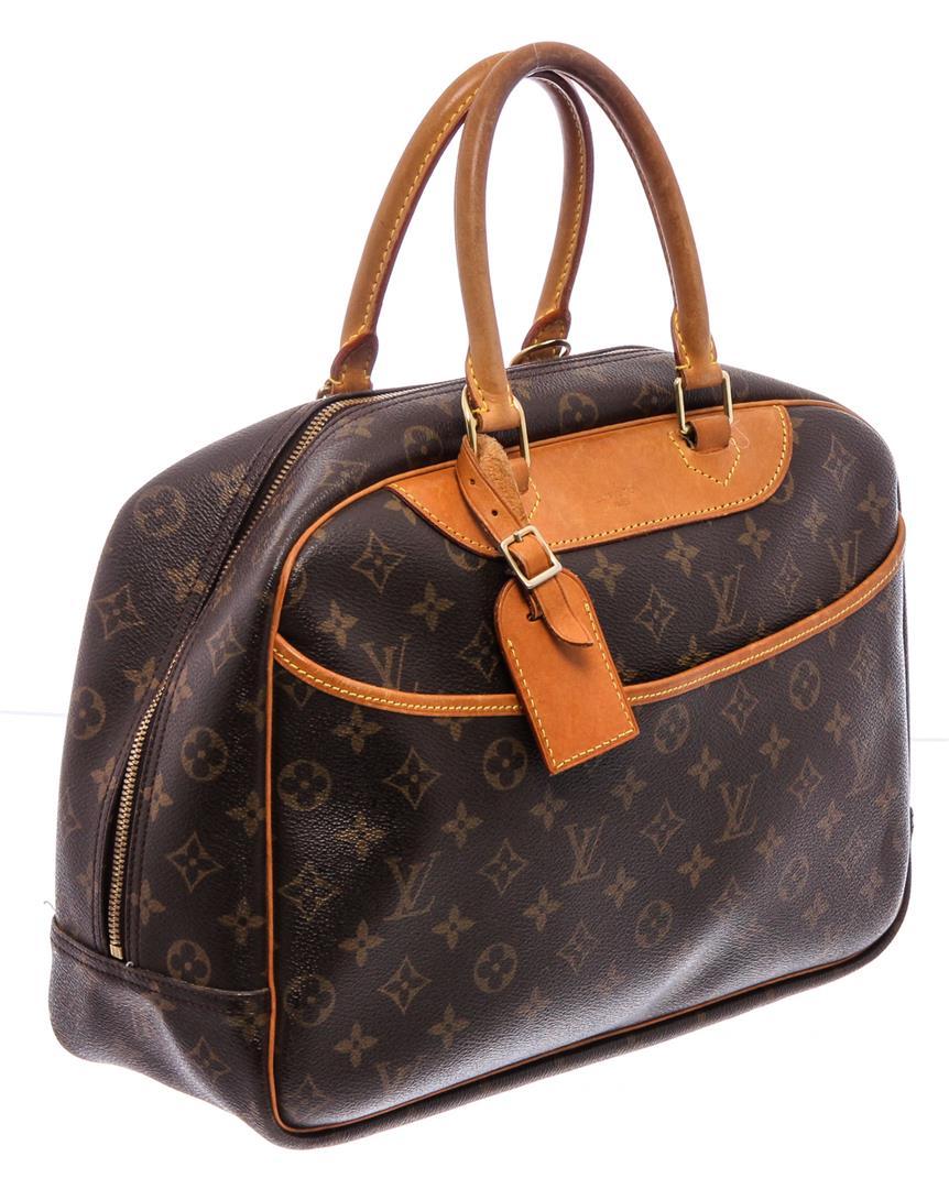 Louis Vuitton Monogram Canvas Leather Deauville Doctor Bag