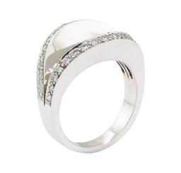 0.70 ctw Diamond Ring - 18KT White Gold