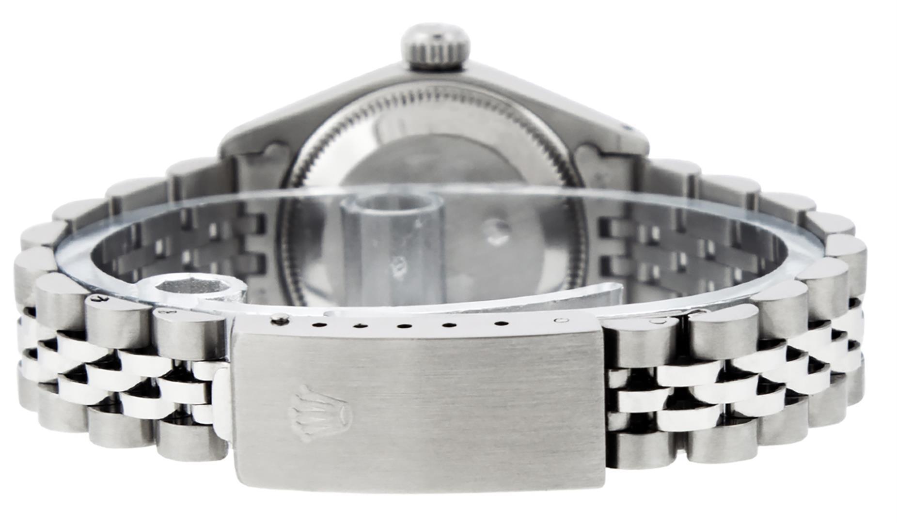 Rolex Ladies Stainless Steel Silver Index 26MM Datejust Wristwatch