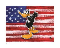 Warner Brothers Hologram Daffy with Flag