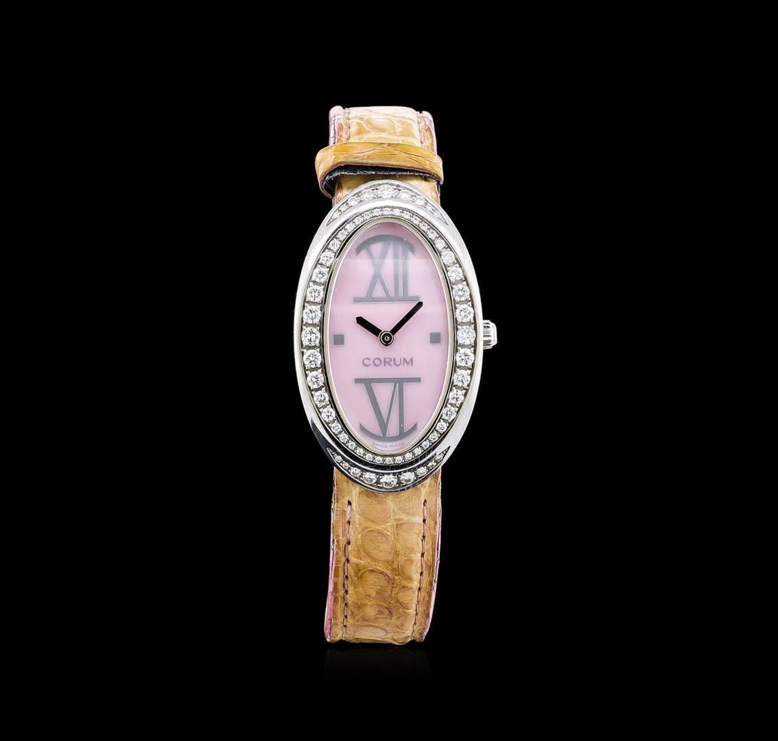 Corum Stainless Steel 1.00 ctw Diamond Ladies Watch