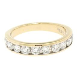 14k Yellow Gold 1.05 ctw Round Diamond Band Ring