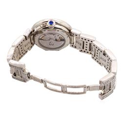 Cartier Men's Pasha Wristwatch with Custom Diamonds - Stainless Steel