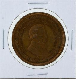 Circa 1880 Franklin Pierce George H Lovett Medal Red Brown