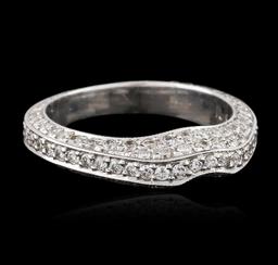 18KT White Gold 0.39 ctw Diamond Ring