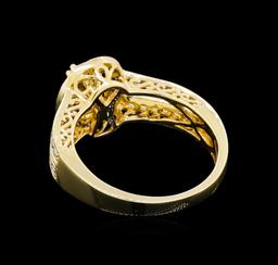 14KT Yellow Gold 0.95 ctw Diamond Unity Ring