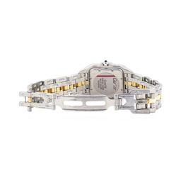 Cartier Panthere Man's Wrist Watch  - Stainless Steel and 18KT Yellow Gold