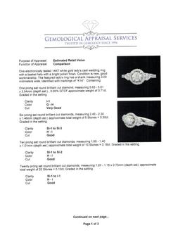 1.31 ctw Diamond Ring - 14KT White Gold