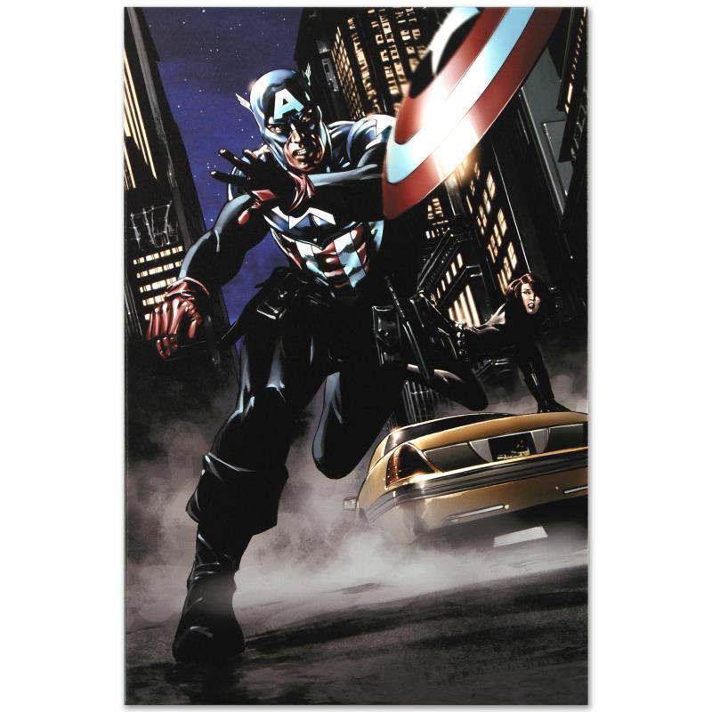 Marvel Comics "Captain America #34" Numbered Limited Edition Giclee on Canvas by