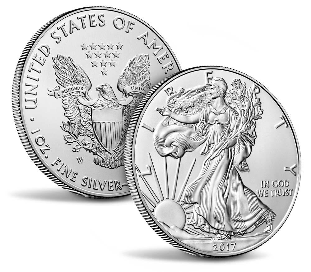 2017 American Silver Eagle .999 Fine Silver Dollar Coin