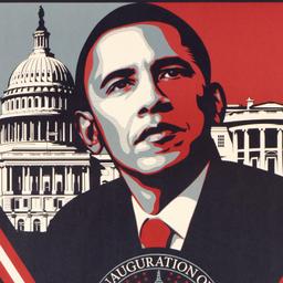 Shepard Fairey, "Be the Change" Barack Obama Inauguration Collectible Lithograph