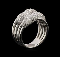 14KT White Gold 0.59 ctw Diamond Ring