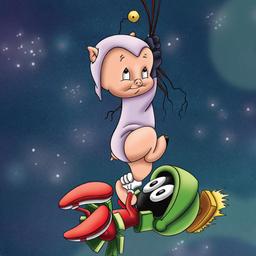 "Marvin and Porky" Numbered Limited Edition Giclee from Warner Bros, with Certif