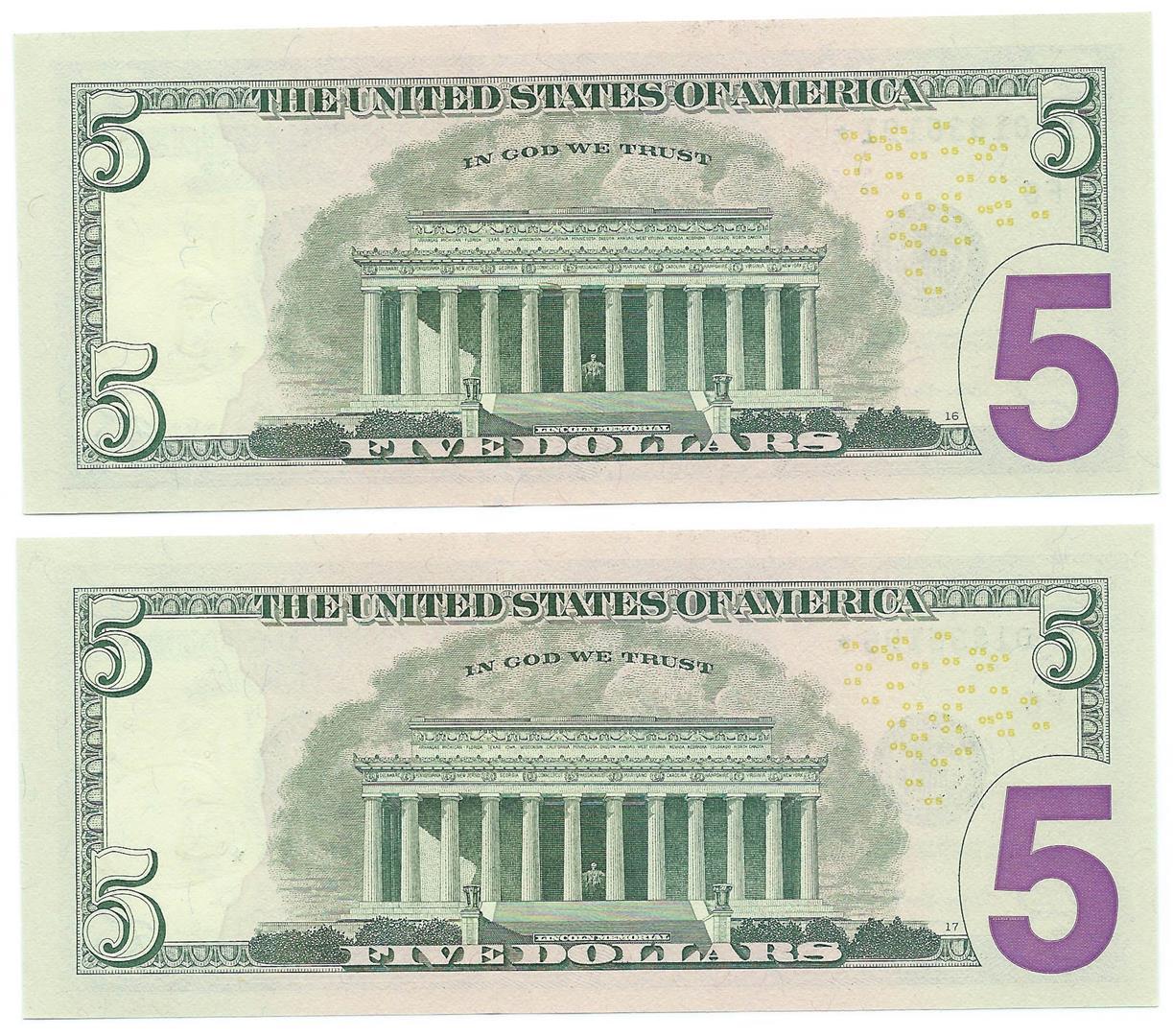 (10) Consecutive 2006 $5 FRN Star Notes CHCU