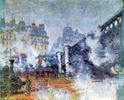 Claude Monet - The Europe Bridge Saint Lazare Station in Paris