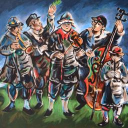 Yosl Bergner (1920-2017), "Klezmer" Limited Edition Lithograph, Numbered and Han