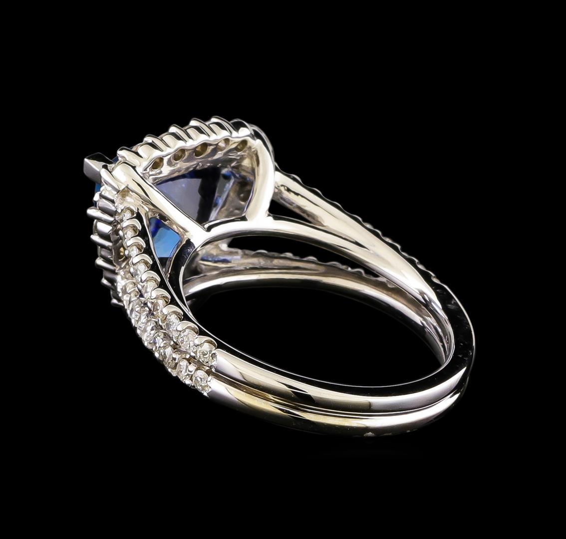 14KT White Gold 3.27 ctw Tanzanite and Diamond Ring