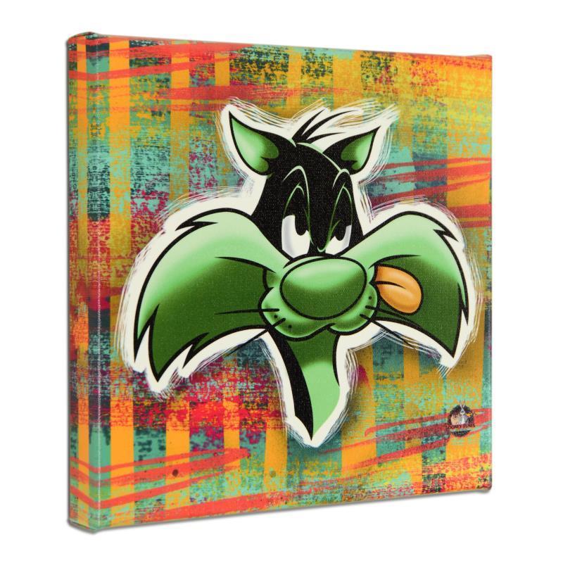 Looney Tunes, "Sylvester" Numbered Limited Edition on Canvas with COA. This piec