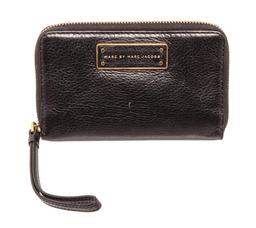 Marc By Marc Jacobs Black Leather Classic Q Wristlet