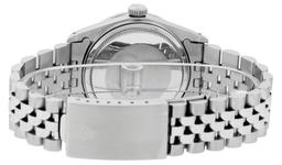Rolex Mens Stainless Steel MOP Diamond Lugs 36MM Oyster Perpetual Datejust