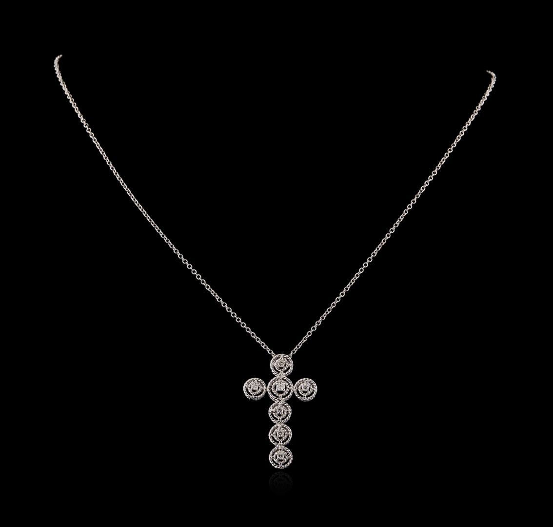 0.28 ctw Diamond Pendant With Chain