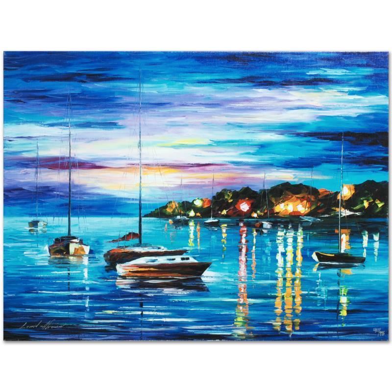 Leonid Afremov (1955-2019) "Out All Night" Limited Edition Giclee on Canvas, Num