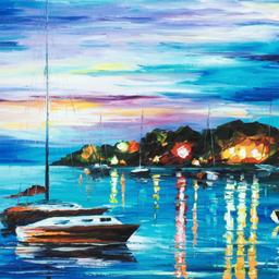 Leonid Afremov (1955-2019) "Out All Night" Limited Edition Giclee on Canvas, Num