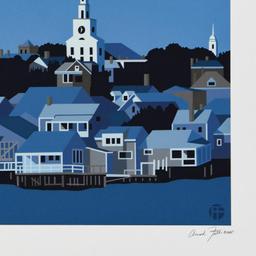 Armond Fields (1930-2008), "Harbor Dawn" Limited Edition Hand Pulled Original Se