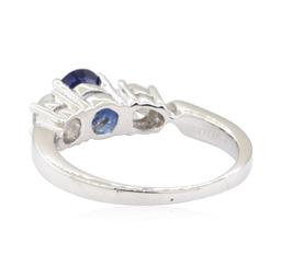 2.01 ctw Sapphire and Diamond Ring - Platinum