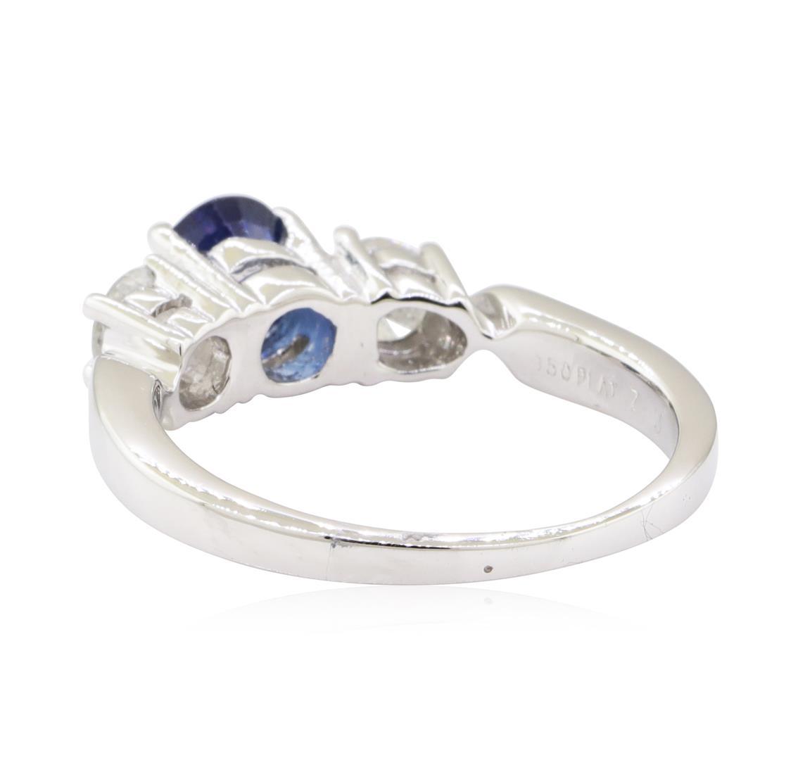 2.01 ctw Sapphire and Diamond Ring - Platinum