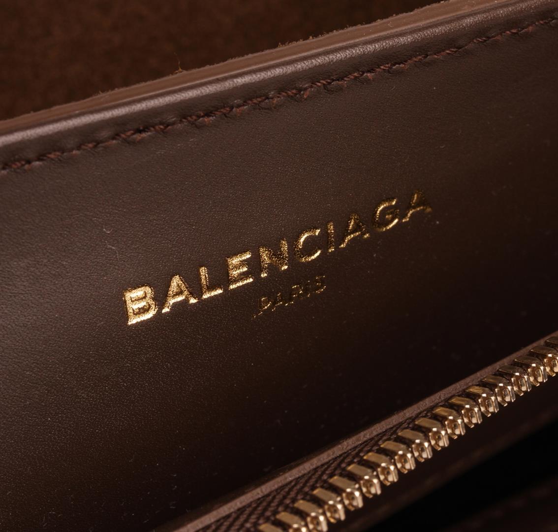 Balenciaga Brown Padlock Work Bag