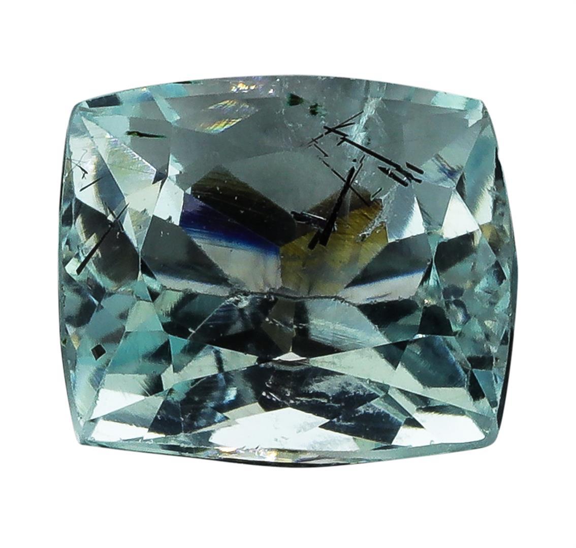 5.85 ct.Natural Cushion Cut Aquamarine