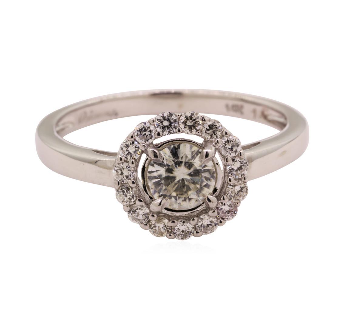 0.50 ctw Moissanite Ring - 14KT White Gold