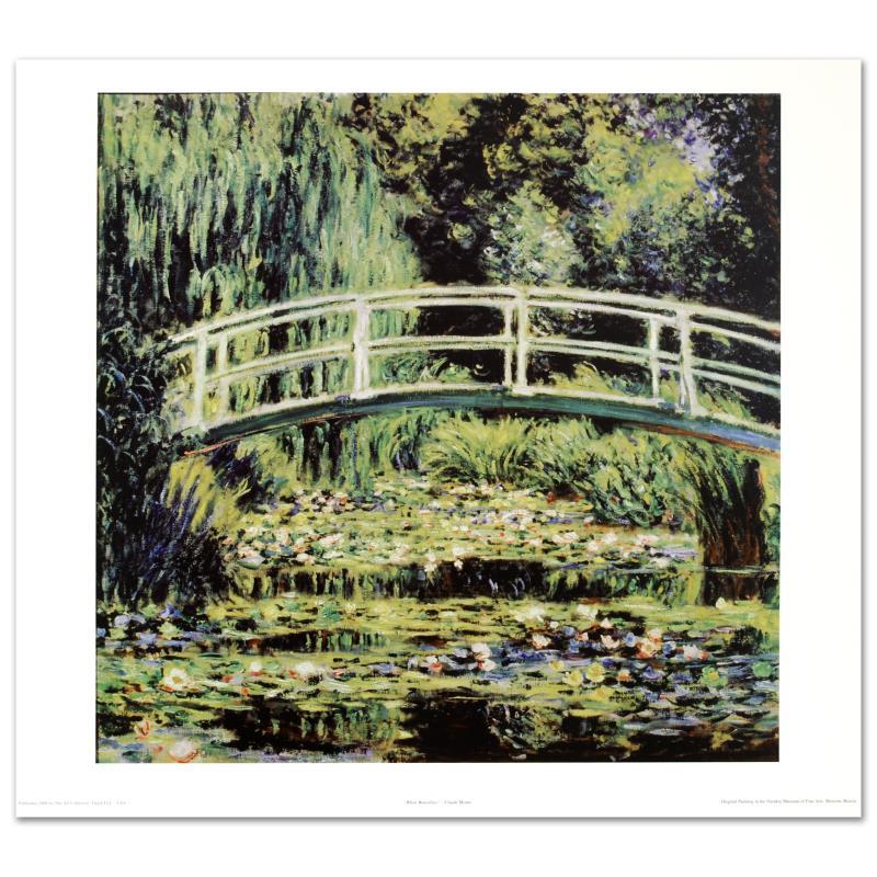 "White Waterlilies" Fine Art Print by Monet (1840-1926), Created with EncreLuxe